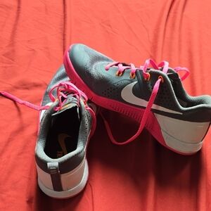 Nike Gray and Pink Athletic Shoes